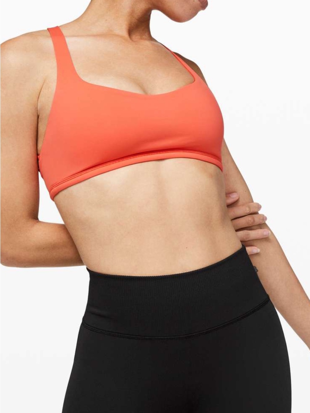 Lululemon Ebb To Street Crop 21" Black Size 6 NWOT Seamless - Picture 5 of 12